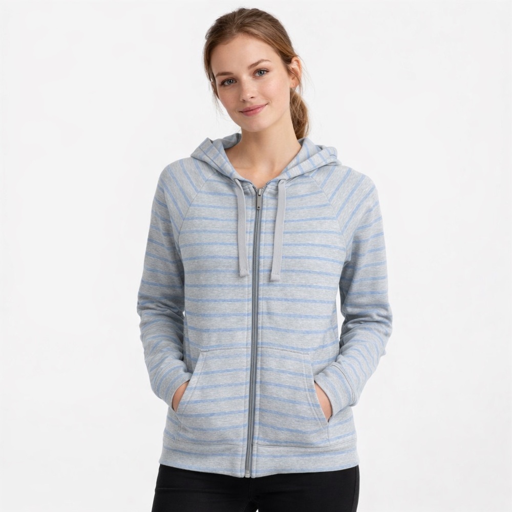 Under Armour Heat Gear Zippered Hoodie Size Small Semi-Fitted & Lightweight